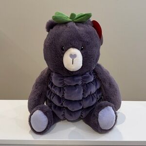 NWT 12” Blackberry Bear Plush by Gigglescape